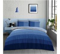 GC GAVENO CAVAILIA Parure de lit en Polycoton avec Housse de Couette Douce réversible (200 x 200 cm), Housse de Couette Double, Bleu Marine