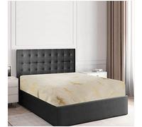 GC GAVENO CAVAILIA Peluche Couette en Polaire, Drap-Housse Doux et Moelleux, Parure de lit Chaude et Confortable Ultra Douce, Polyester, crème, King-Fitted Sheet