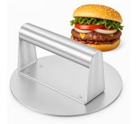 GC GLOBALCOMMERCE Presse à Hamburger en Acier Inoxydable | Presse antiadhésive et Facile à Nettoyer, idéale pour Viande, légumes et Burgers végétaux
