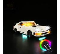 GC Kit d'éclairage pour Lego Porsche 911 10295 (kit Lego non inclus) (télécommande)