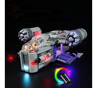 GC Kit d'éclairage pour Lego Star Wars The Razor Crest 75292 (le kit Lego n'est pas inclus) (télécommande)