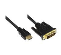 Good Connections - Câble adaptateur - DVI-D mâle pour HDMI mâle - 1 m - triple blindage - noir