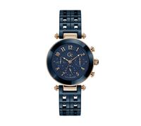 Gc Montre à affichage analogique 'PrimeChic' bleu / jaune d'or, Taille One Size