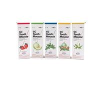 GC Tooth Mousse Dentifrice fraise, vanille, menthe, melon, tutti-frutti, Set de dégustation (5 x 40 g)