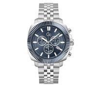 Gc Watches Montre à affichage analogique 'Flair Coussin' bleu marine / argent, Taille One Size