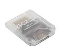 GC2SD Adaptateur de Carte de Stockage Micro de Qualité Supérieure pour Wii, Adaptateur de Convertisseur de Clé de Carte Mémoire SD pour Wii pour Console de Jeu GC, Adaptateur de Carte(Transparent)