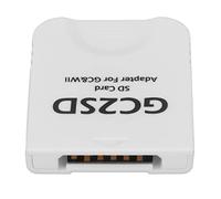 GC2SD Adaptateur de Carte de Stockage Micro de Qualité Supérieure pour Wii, Adaptateur de Convertisseur de Clé de Carte Mémoire SD pour Wii pour Console de Jeu GC, Adaptateur de Carte Micro(Blanc)