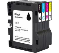 Gc41 Cartouche D'Encre De Sublimation Compatible Gc-41 Gc41K Gc41C Gc41M Gc41Y Remplacement Pour Ipsio Sg3100 Sg2100 Sg2100L Sg2010L Aficio Sg3110Dnw Sg2100N Sg3100Snw Sg3110Dn Sg2000Dn 10,4