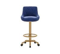 gC7aHx8 Tabouret de Bar Tabouret de Bar pivotant à poulie Universelle for Table d'îlot, Chaise Salle Manger, Tabouret Haut sédentaire for ménage Chaise Haute Cuisine(Blue)