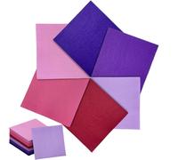Gcardist Lot de 120 serviettes à cocktail en papier 6 couleurs, rose et lila, 12,7 x 12,7 cm, serviettes jetables pour cocktail, dîner, anniversaire, dessert, vin (5 x 5 pouces)