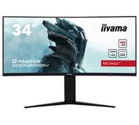 GCB3480WQSU-B1 34'' G-Master Red Eagle, 3440x1440a180Hz, dalle VA Curved, FreeSync Premium Pro, 420cdm², 4000:1, Haut-parleurs, DisplayPort, HDMI 2.0, USB HUB, 0,4ms, fonction PbP,pied en reglable en