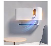 GCCSSBXF Radiateur Soufflant ÉLectrique 2000W - Chauffage Salle de Bain Mural ÉTanche IPX4, Blanc - Pratique et Fonctionnel avec Porte-Serviettes