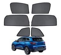 GCcv Pare Soleil Voiture Bébé Enfant Protection UV pour Fenêtres Pare-Soleil de Fenêtre Latérale pour Kadjar 2015-2022 Magnétique Rideau Housses Accessoires Auto,Front+Rear+Triangular-window-6PCS
