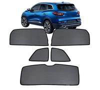 GCcv Pare Soleil Voiture Bébé Enfant Protection UV pour Fenêtres Pare-Soleil de Fenêtre Latérale pour Kadjar 2015-2022 Magnétique Rideau Housses Accessoires Auto,Rear+Triangular+Back-windscreen-5PCS