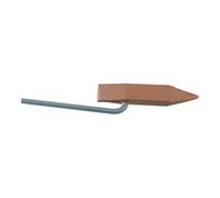 GCE GCE Pièce en cuivre forme marteau avec tige en fer droite pour poignée propane 250 g Quantité:1