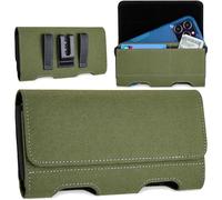 Gcepls Étui de protection pour téléphone portable avec passant de ceinture, fermeture magnétique, porte-cartes, en nylon, fait main, pour Samsung Galaxy S26/S25/S24/S23/S22/S21 Ultra
