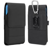 Gcepls Pochette en nylon pour téléphone portable avec fermeture magnétique et porte-cartes, pochette de ceinture pour iPhone 16 Pro Max/15 Pro Max, Samsung Galaxy S24 Ultra S23 Ultra A13, A12, A42
