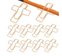 Gcerfby Attache Stylo | 10 Pièces Organisateur Métallique Réutilisable - Porte Stylo Livre Porte Crayon | Pour Voyageurs Étudiants Bureau À Domicile École Salle De Classe Planche À Pince