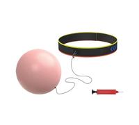 Gcerfby Balle de réflexe de boxe - avec bandeau - Équipement de boxe - Ballon d'entraînement gonflable pour enfants, vitesse de frappe, salle de sport, sports d'intérieur