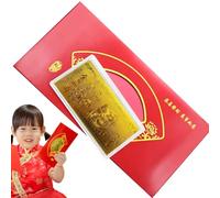 Gcerfby Billet de Banque Serpent du Nouvel an Chinois, Billet de Banque commémoratif de l'année du Serpent | Billet de Banque commémoratif en Feuille d'or du défi de l'année du Serpent | Billet de