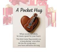 Gcerfby Câlin Musical de Poche - Souvenir Motivationnel Fait Main | Mémento Inspirant de Poche - Pour Adolescents Collectionneurs Anniversaire Noël Vacances Guitariste Violoniste Pianiste Batteur