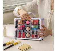 Gcerfby Coffret Maquillage Complet pour Femme,Fards à Paupières, Rouge à Lèvres, Blush Imperméables - Kit maquillage complet | pour Maison, Voyage, Vacances, Bureau, Scène, Performance, Événements,