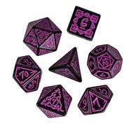 Gcerfby Dés À Thème De Jeu, 7 Pièces Dés Acryliques pour Jeu de Société, Jouet aux Couleurs Vives avec Boîte de Rangement Magnétique pour Les Professionnels, Les Débutants, Les Amis et la Famille