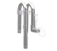 Gcerfby Entrée et sortie d'aquarium avec écumoire apparente, tuyaux d'entrée et de sortie avec écumeur rotatif, accessoire de tige réglable, 24 x 9,5 x 5 cm, facile à utiliser, portable pour filtre