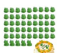 Gcerfby Figurines Miniatures De Grenouilles - 50 Figurines d'Animaux en Résine pour Jardin de Fées | Petites Grenouilles Miniature - pour Paysage de Mousse, Terrarium, Bureau Domicile, Faveurs de Fête