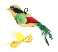 Gcerfby Gerfby Chirping Bird Cat Toy, Stress Relief Teaser Toys, Pet Playing Disvice with Squeaker, Girping Sound Fun, 11x5x4cm, Stress Relief for Kitten Training and Chewing Fun
