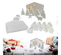 Gcerfby Moules En Silicone Pour La Scène De La Nativité De Noël - Modèle Religieux de Jésus,Moules En Silicone Pour Jésus De Noël,Pour La Fabrication De Savon Bougies Parfumées Et Anniversaire