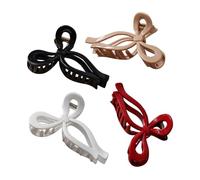 Gcerfby Pinces à Cheveux - 4 Pièces Accessoires De Coiffure Pour Fille,Barrettes en Silicone - Pour Activités Sportives École Anniversaire Amies Fillettes Adolescentes Fille