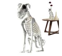 Gcerfby Squelette de Chien Décor | Joints Articulés Chiot Ossature Réaliste - Décorations de Fête 44X31 cm pour Chambre Entrée Réunion Maison Décoration de Fête