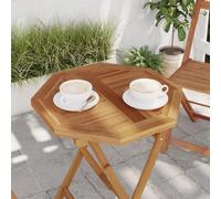 GCHDHAPB Accueil Accessoires de table, dessus de table, plateau de table 50 x 50 x 2,5 cm octogonale en bois massif teck
