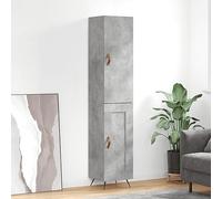 GCHDHAPB Accueil-Armoires et rangement, buffets et buffets, meuble haut béton gris 34,5 x 34 x 180 cm