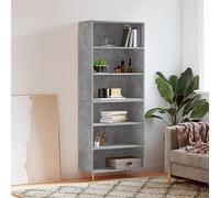 GCHDHAPB Accueil-Armoires et rangement, buffets et buffets, meuble haut béton gris 69,5 x 32,5 x 180 cm