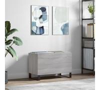 GCHDHAPB Accueil-Armoires et stockage, armoires de rangement multimédia et racks, armoire à disques gris Sonoma 74,5 x 38 x 48 cm en bois d'ingénierie