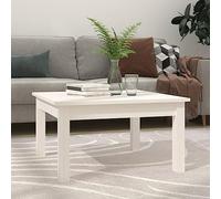 GCHDHAPB Accueil Tables d'appoint, tables basses, table basse blanche 55 x 55 x 30 cm pin massif