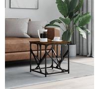 GCHDHAPB Accueil Tables d'appoint, tables basses, table basse en chêne fumé 45x45x47,5 cm en bois d'ingénierie