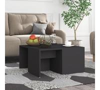 GCHDHAPB Accueil Tables d'appoint, tables basses, tables basses 4 pièces gris 33 x 33 x 33 cm en bois d'ingénierie