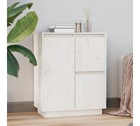 GCHDHAPB Armoires et rangement, buffets et buffets - Buffet - Buffet blanc - 60 x 34 x 75 cm - Bois massif de pin