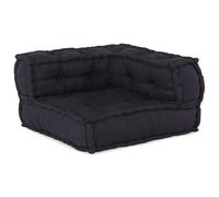 GCHDHAPB Décor,Textiles: Literie, Oreillers, Couvertures, Housses & Coussins, Poufs Modulaires 3 pcs Tissu Anthracite