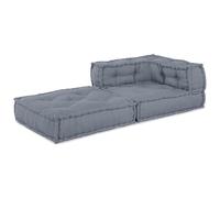 GCHDHAPB Decor,Textiles : Literie, oreillers, couvertures, housses et coussins,Pouf modulaire Gris 70x70x54 Tissu