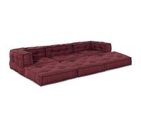 GCHDHAPB Décor, textiles : literie, oreillers, couvertures, housses et coussins, poufs modulaires 3 pcs tissu marron