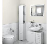 GCHDHAPB Ensemble de meubles de salle de bain - Armoire de salle de bain - Blanc brillant - 25 x 26,5 x 170 cm - Bois d'ingénierie
