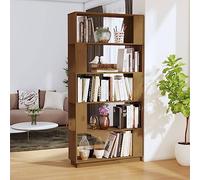 GCHDHAPB Étagère, bibliothèques et étagères debout, armoire à livre/séparateur de pièce, marron miel 80 x 25 x 163,5 cm en bois massif