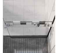 GCHDHAPB Étagère de douche murale pour douche à l'italienne Chromé 100 cm Aluminium Maison & Jardin Accessoires de salle de bain