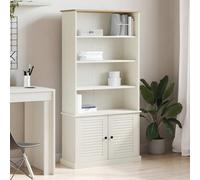GCHDHAPB Étagères, bibliothèques et étagères sur pied - Bibliothèque Vigo - Blanc - 85 x 35 x 170 cm - Bois de pin massif