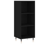 GCHDHAPB Maison-Armoires et rangement, buffets et buffets, buffet noir 34,5 x 32,5 x 90 cm en bois d'ingénierie