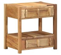 GCHDHAPB Meubles, surfaces : tables, bureaux, chariots, comptoirs et pièces, table d'appoint 43 x 32 x 46 cm en bois massif recyclé